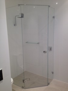 45 degree corner shower